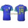 Original Fußballtrikot Brasilien Antony 19 Auswärtstrikot WM 2022 Für Herren